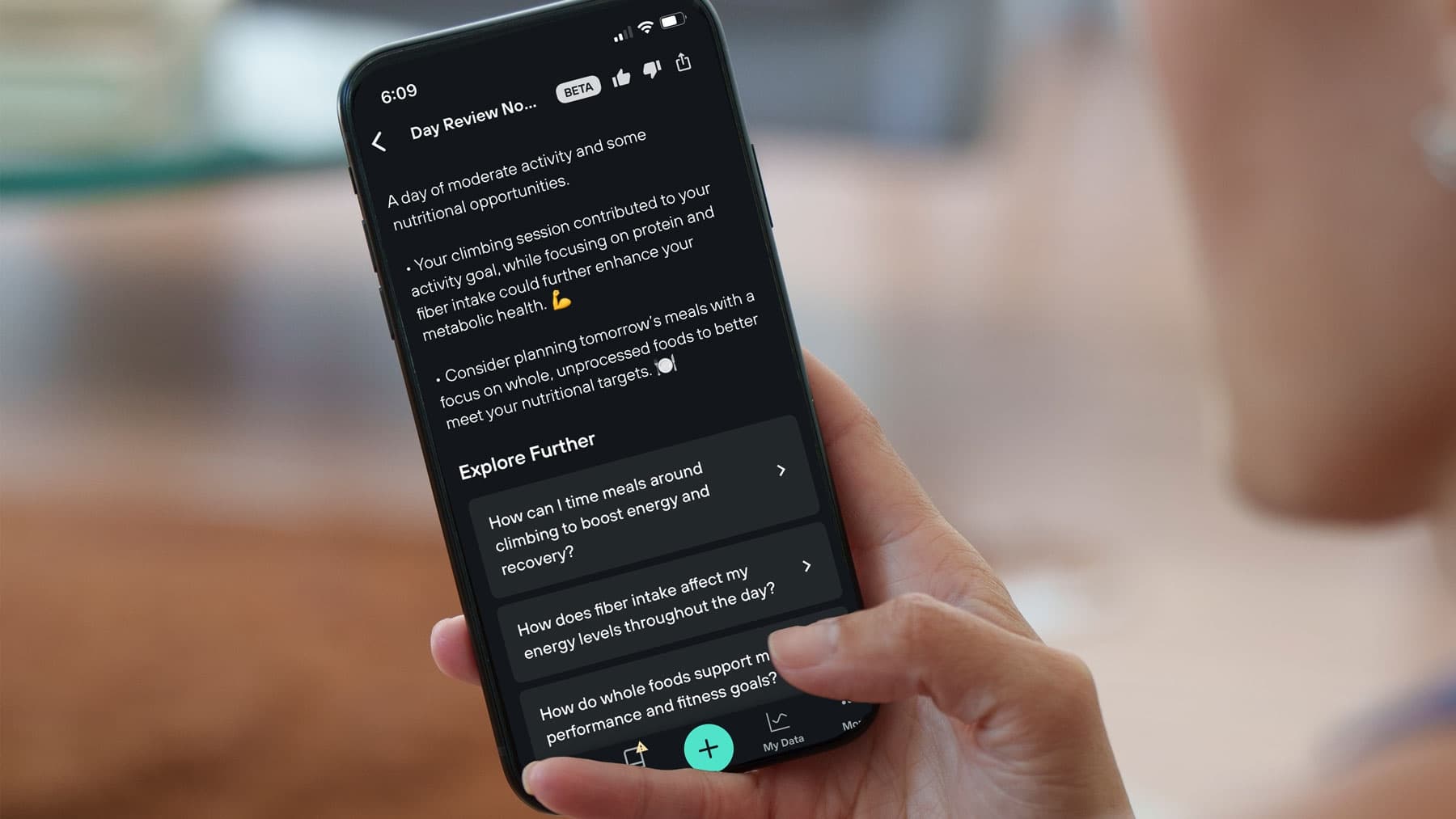 AI-powered insights help you make sense of your data, giving you a personal health coach in your pocket