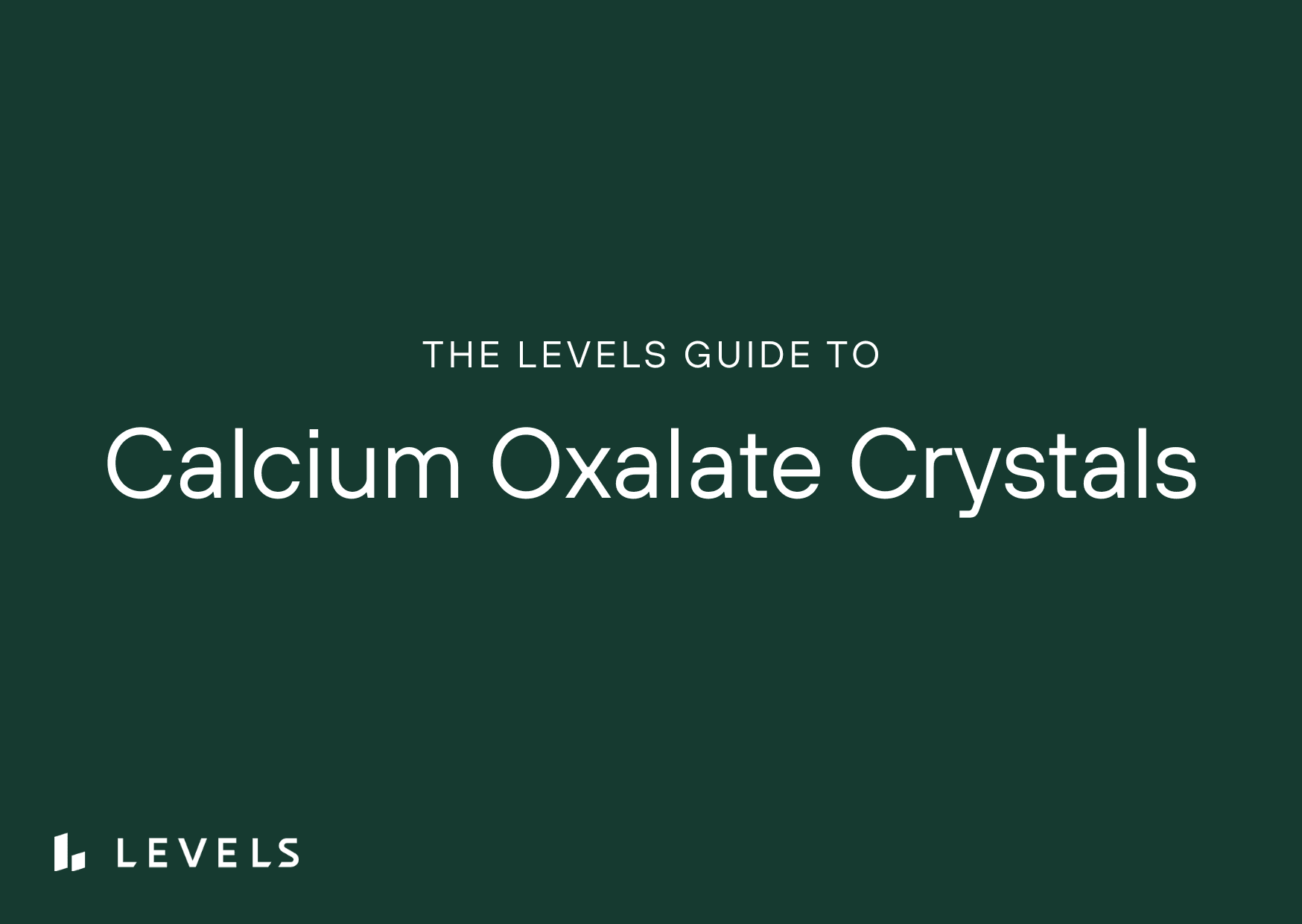 Calcium Oxalate Crystals in Urine