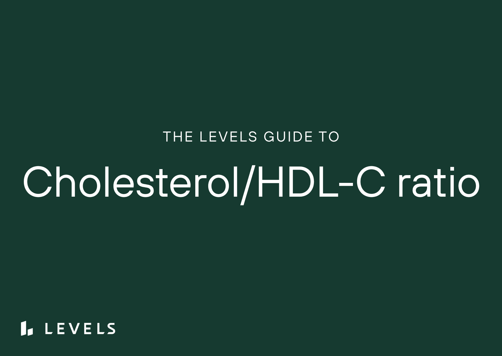 Cholesterol/HDL-C ratio