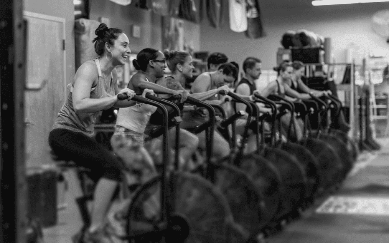 CrossFit owner testimonial background.