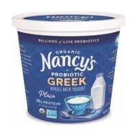 Nancy’s Organic Probiotic Whole Milk Greek Yogurt Plain